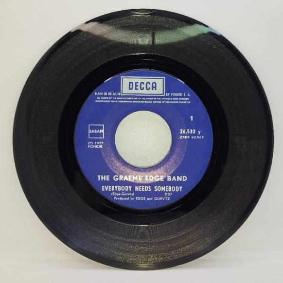 The graeme edge band everybody needs somebody single vinyle 45t occasion 2
