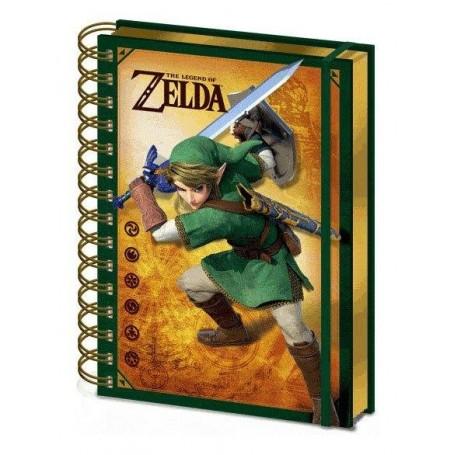 The legend of zelda notebook a5 llenticulaire 3d