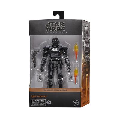 The mandalorian dark trooper figurine black series deluxe 15cm