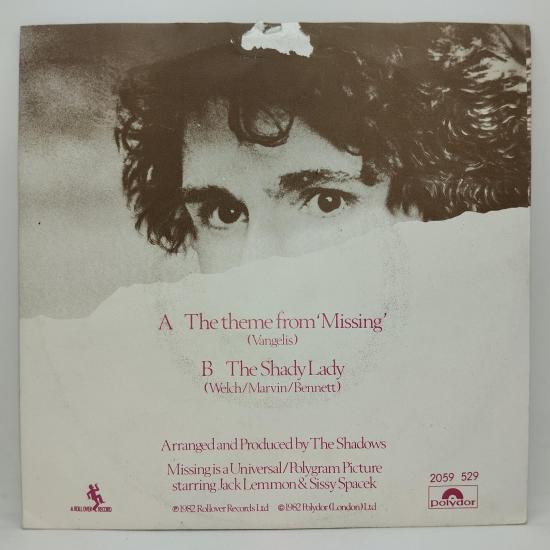 The shadows theme from missing single vinyle 45t occasion 1