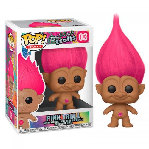 Trolls bobble head pop n 03 pink troll