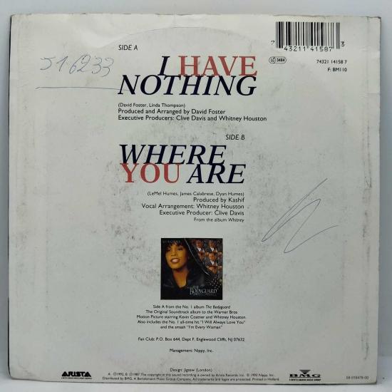 Whitney houston i have nothing single vinyle 45t occasion 2