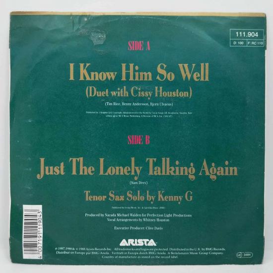 Whitney houston i know him so well duet with cissy houston single vinyle 45t occasion 1