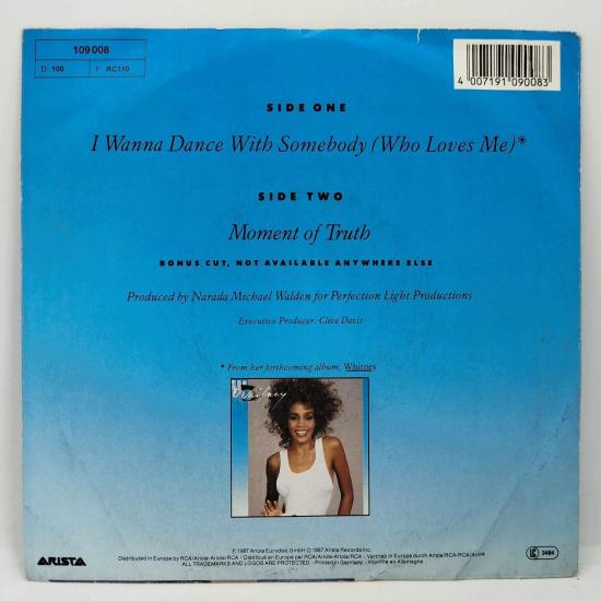 Whitney houston i wanna dance with somebody who loves me single vinyle 45t occasion 1