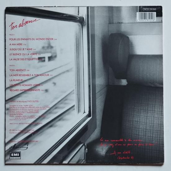 Yves duteil ton absence album vinyle occasion 1