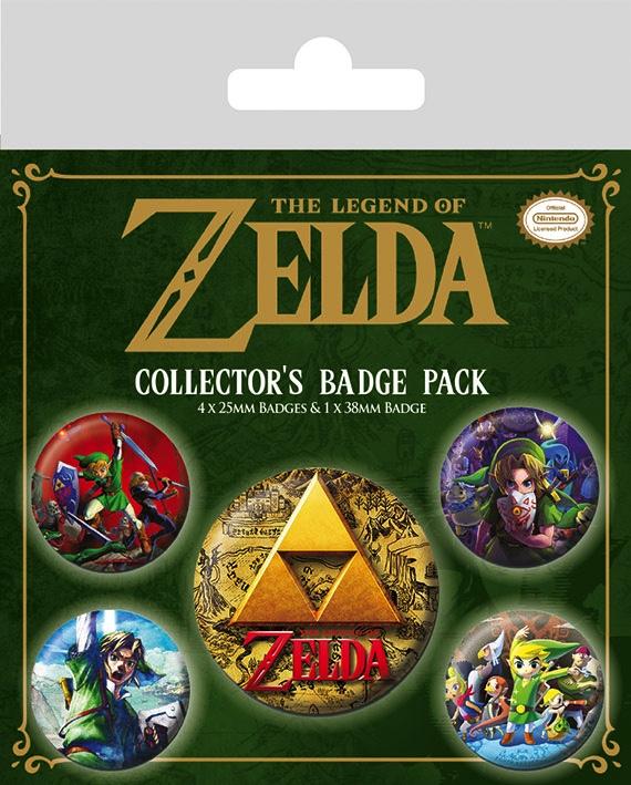 Zelda pack 5 badges the legend of zelda classic