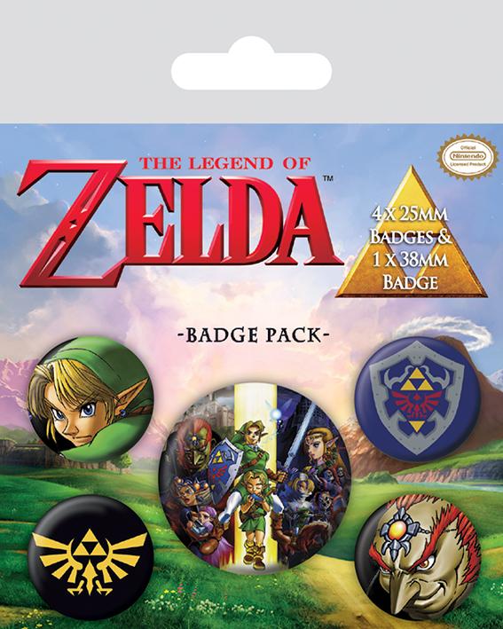 Zelda pack 5 badges the legend of zelda